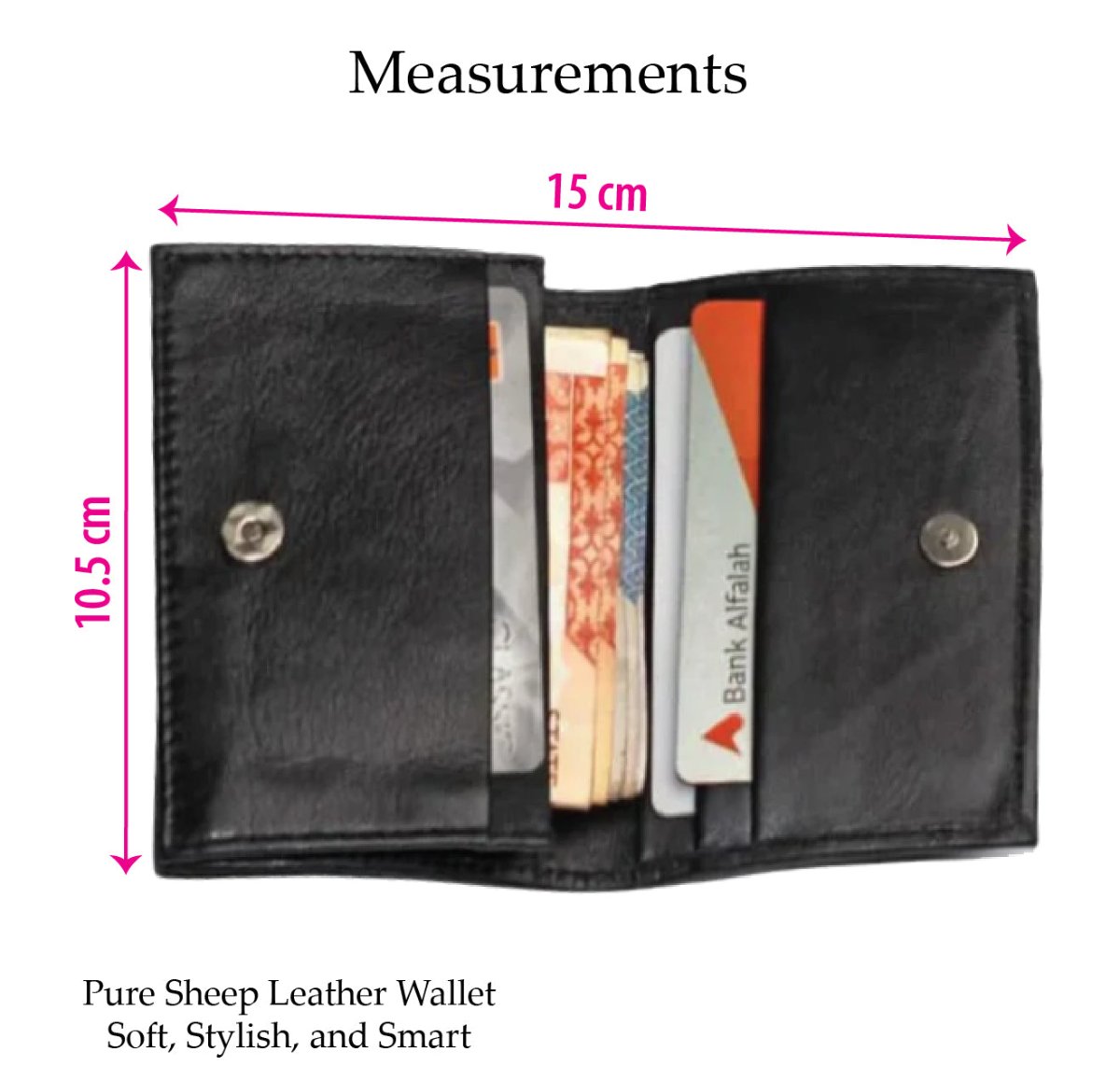 Sheep Leather Wallet - Soft, Stylish, and Smart