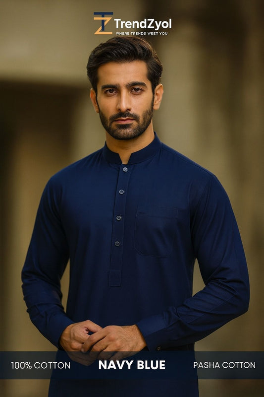 Pasha Cotton | Navy Blue