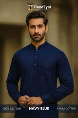 Pasha Cotton | Navy Blue