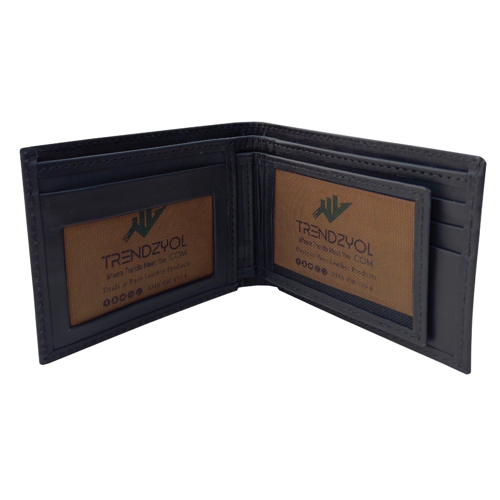 Dual - Function Genuine Leather Wallet with Removable Card Holder - TRENDZYOL