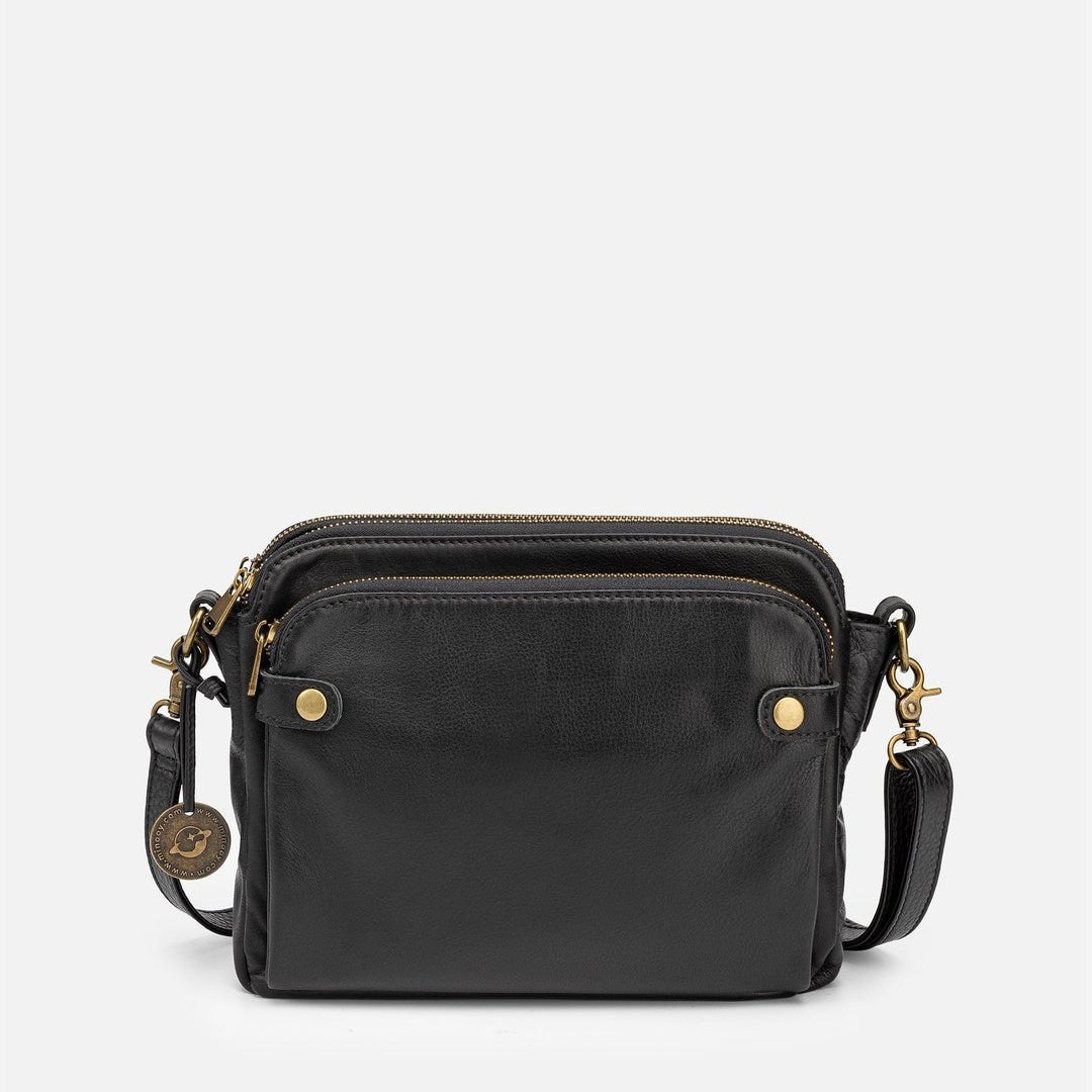 European And American Retro Three - layer Leather Messenger Bag - TRENDZYOL