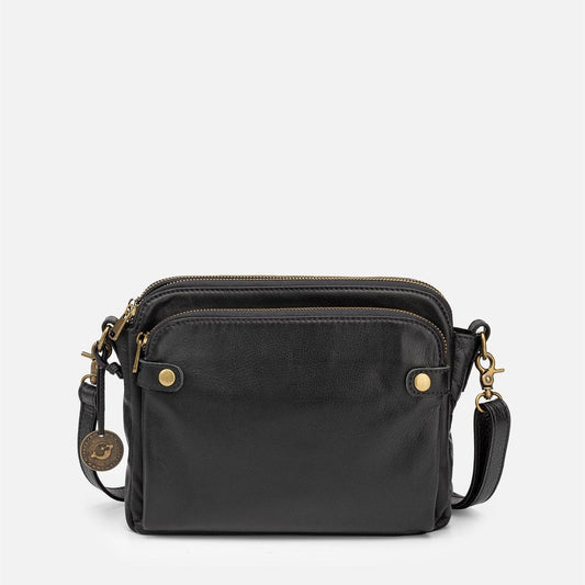 European And American Retro Three - layer Leather Messenger Bag - TRENDZYOL