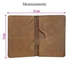 Heritage Leather Passport Size Wallet - TRENDZYOL