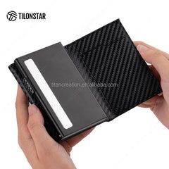 CarbonX RFID Pop-Up Smart Wallet (W2)