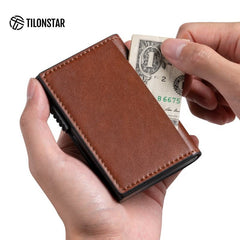 ClassicSlide RFID Pop-Up Leather Wallet (W3)