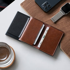 ClassicSlide RFID Pop-Up Leather Wallet (W3)