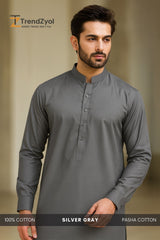 Pasha Cotton | Silver Gray